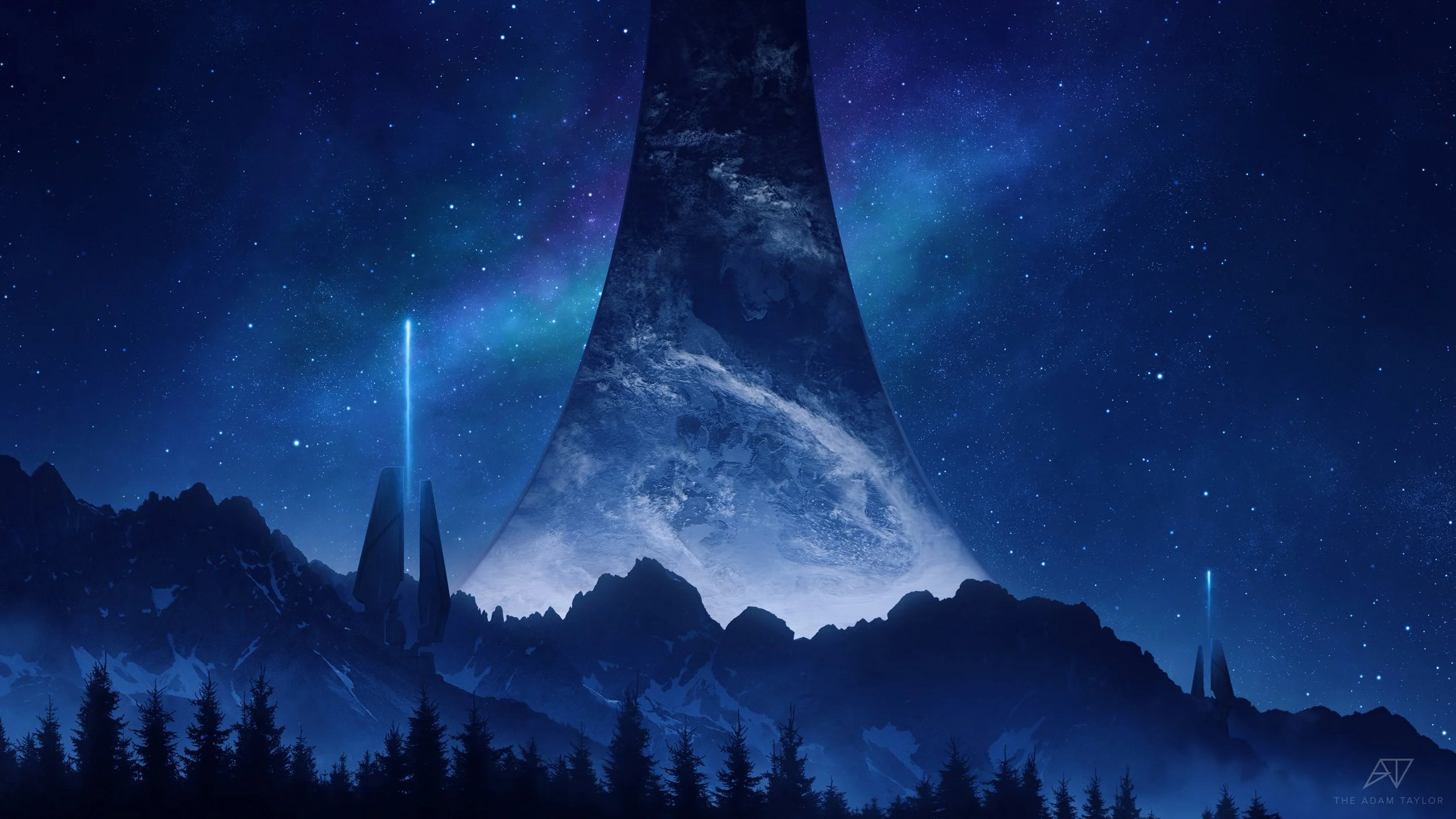 Halo background outlet
